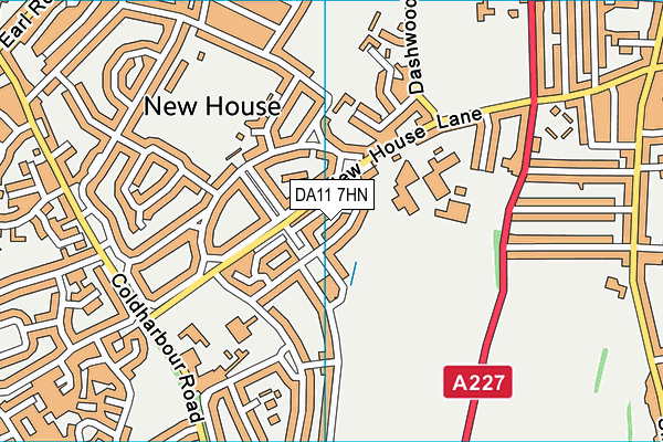 DA11 7HN map - OS VectorMap District (Ordnance Survey)
