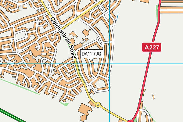 DA11 7JQ map - OS VectorMap District (Ordnance Survey)