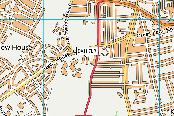 DA11 7LR map - OS VectorMap District (Ordnance Survey)