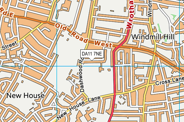 DA11 7NE map - OS VectorMap District (Ordnance Survey)