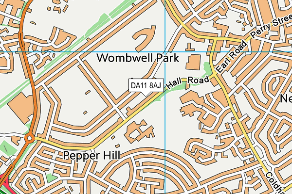 Northfleet Youth Centre map (DA11 8AJ) - OS VectorMap District (Ordnance Survey)