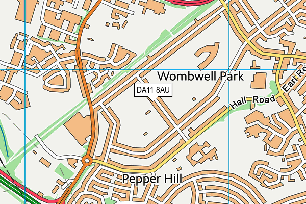 Wombwell Park map (DA11 8AU) - OS VectorMap District (Ordnance Survey)