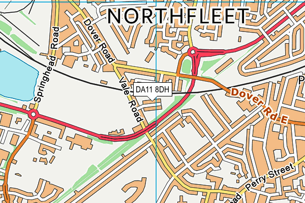 DA11 8DH map - OS VectorMap District (Ordnance Survey)