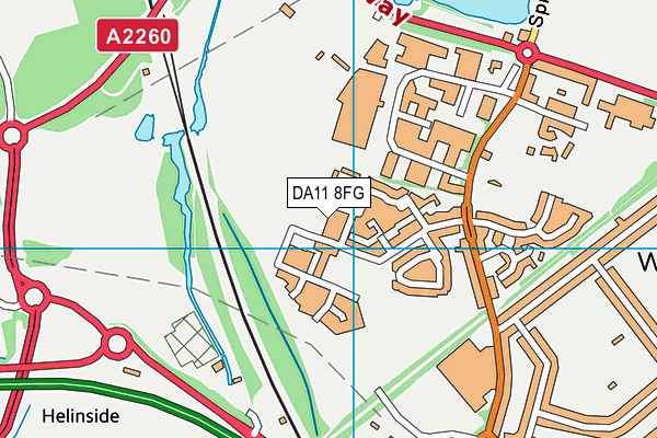 DA11 8FG map - OS VectorMap District (Ordnance Survey)
