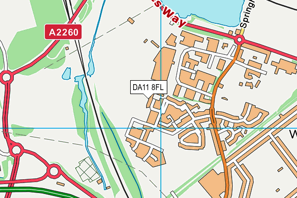 DA11 8FL map - OS VectorMap District (Ordnance Survey)
