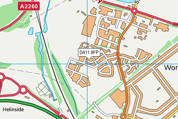 DA11 8FP map - OS VectorMap District (Ordnance Survey)