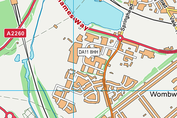 DA11 8HH map - OS VectorMap District (Ordnance Survey)