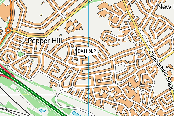 DA11 8LP map - OS VectorMap District (Ordnance Survey)