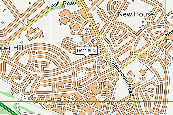 DA11 8LQ map - OS VectorMap District (Ordnance Survey)