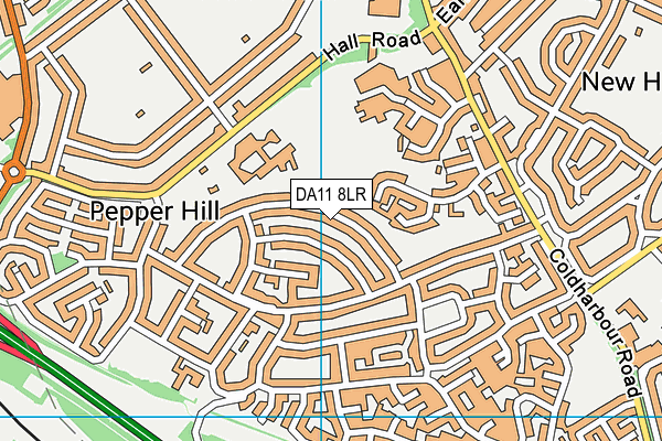 DA11 8LR map - OS VectorMap District (Ordnance Survey)