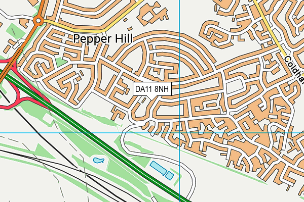 DA11 8NH map - OS VectorMap District (Ordnance Survey)