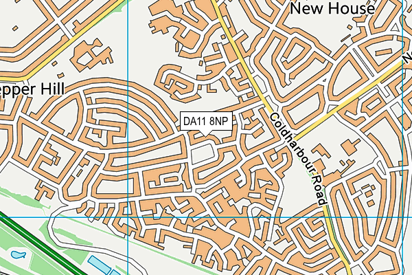 DA11 8NP map - OS VectorMap District (Ordnance Survey)