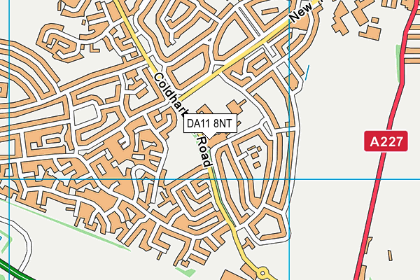 DA11 8NT map - OS VectorMap District (Ordnance Survey)