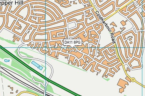 DA11 8PG map - OS VectorMap District (Ordnance Survey)