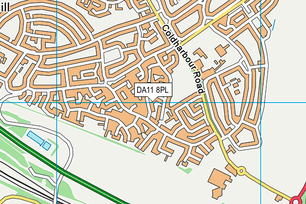 DA11 8PL map - OS VectorMap District (Ordnance Survey)