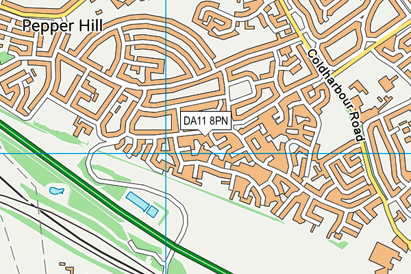 DA11 8PN map - OS VectorMap District (Ordnance Survey)