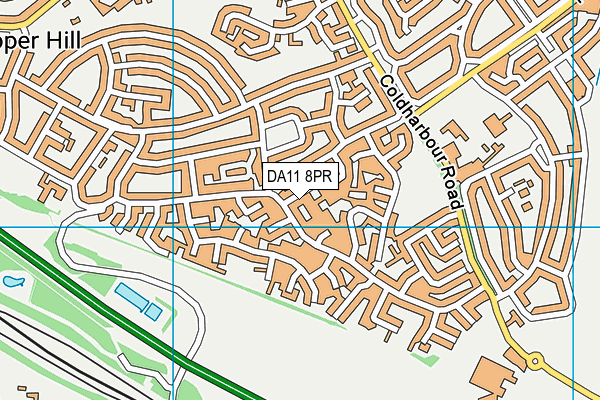 DA11 8PR map - OS VectorMap District (Ordnance Survey)