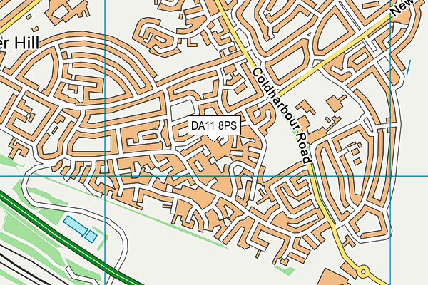 DA11 8PS map - OS VectorMap District (Ordnance Survey)