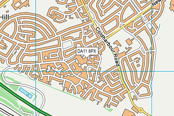 DA11 8PX map - OS VectorMap District (Ordnance Survey)