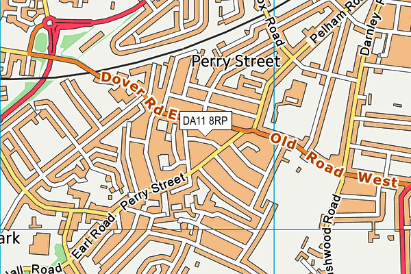 DA11 8RP map - OS VectorMap District (Ordnance Survey)