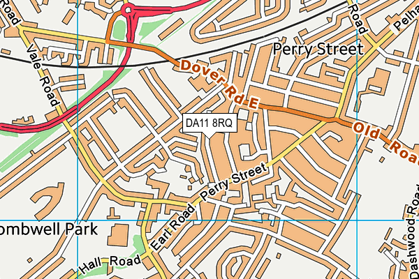 DA11 8RQ map - OS VectorMap District (Ordnance Survey)