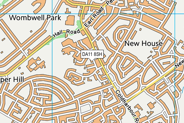 DA11 8SH map - OS VectorMap District (Ordnance Survey)