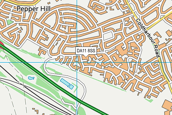 DA11 8SS map - OS VectorMap District (Ordnance Survey)
