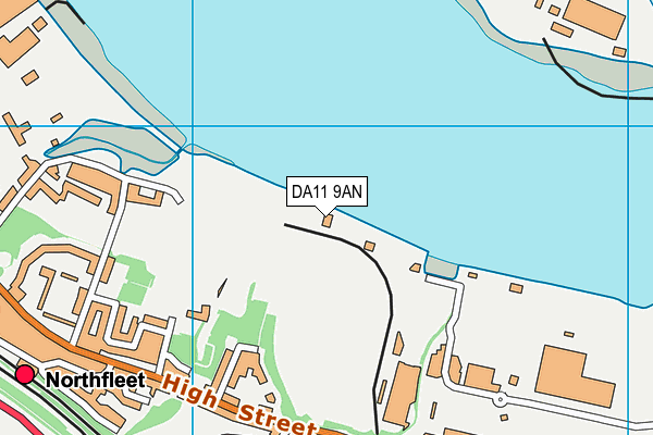 DA11 9AN map - OS VectorMap District (Ordnance Survey)