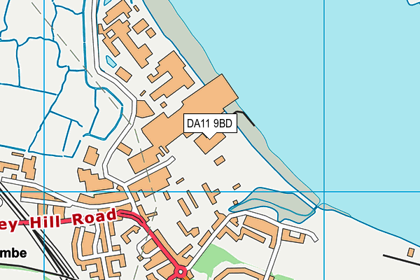 DA11 9BD map - OS VectorMap District (Ordnance Survey)