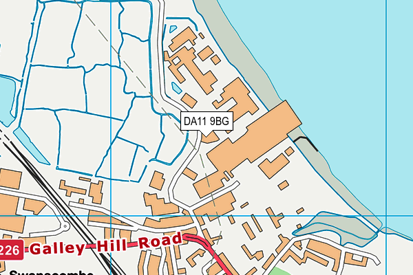 DA11 9BG map - OS VectorMap District (Ordnance Survey)