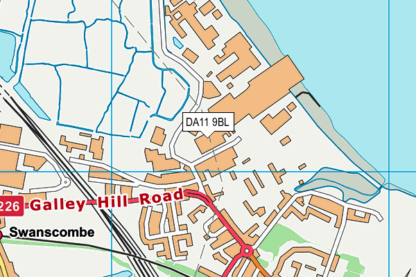 DA11 9BL map - OS VectorMap District (Ordnance Survey)