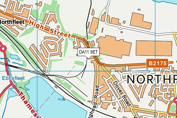 DA11 9ET map - OS VectorMap District (Ordnance Survey)