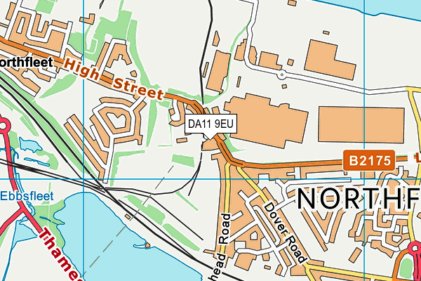DA11 9EU map - OS VectorMap District (Ordnance Survey)