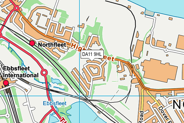 DA11 9HL map - OS VectorMap District (Ordnance Survey)