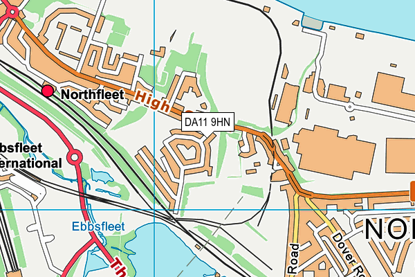 DA11 9HN map - OS VectorMap District (Ordnance Survey)