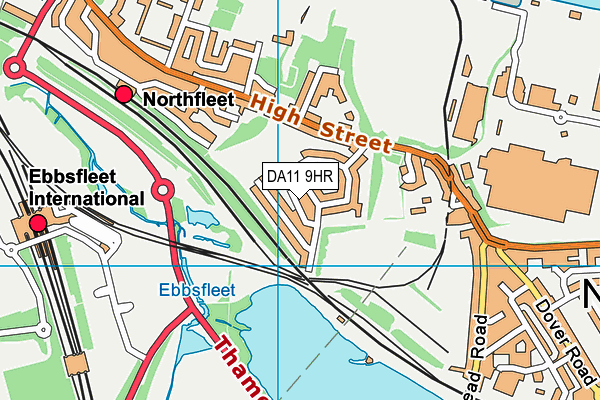 DA11 9HR map - OS VectorMap District (Ordnance Survey)