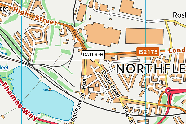 DA11 9PH map - OS VectorMap District (Ordnance Survey)