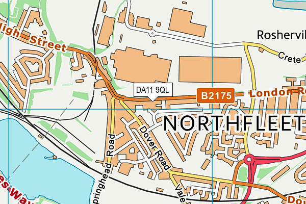 DA11 9QL map - OS VectorMap District (Ordnance Survey)