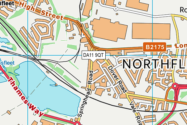 DA11 9QT map - OS VectorMap District (Ordnance Survey)