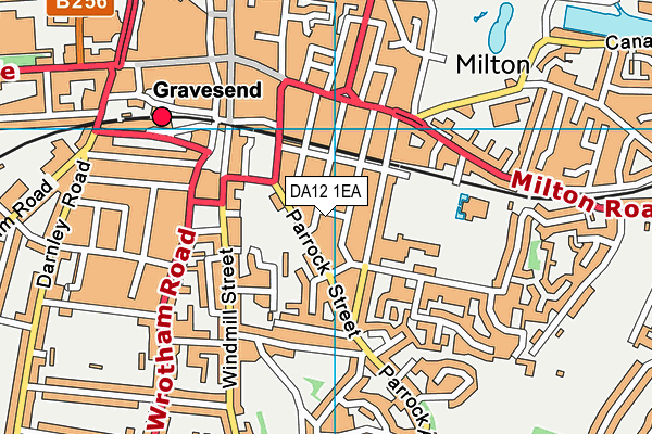 DA12 1EA map - OS VectorMap District (Ordnance Survey)