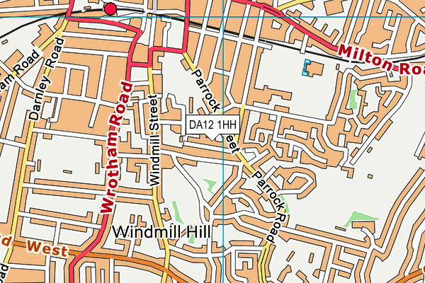 DA12 1HH map - OS VectorMap District (Ordnance Survey)