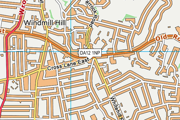 DA12 1NP map - OS VectorMap District (Ordnance Survey)