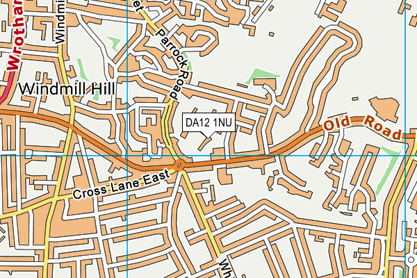 DA12 1NU map - OS VectorMap District (Ordnance Survey)