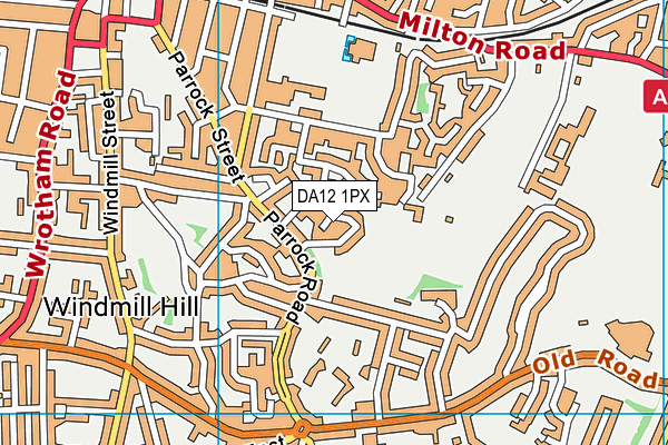 Fleetway Sports Ground map (DA12 1PX) - OS VectorMap District (Ordnance Survey)