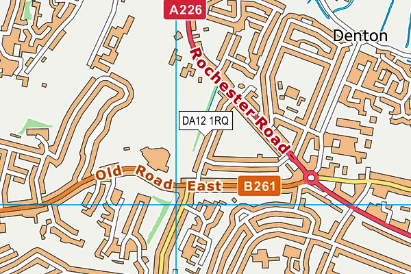 DA12 1RQ map - OS VectorMap District (Ordnance Survey)