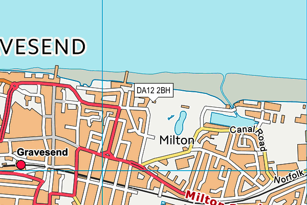 DA12 2BH map - OS VectorMap District (Ordnance Survey)