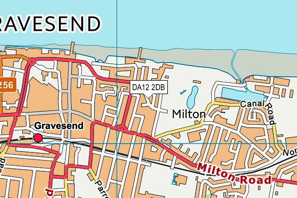 DA12 2DB map - OS VectorMap District (Ordnance Survey)