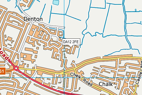 DA12 2FE map - OS VectorMap District (Ordnance Survey)