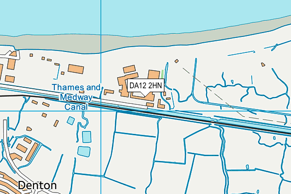 DA12 2HN map - OS VectorMap District (Ordnance Survey)