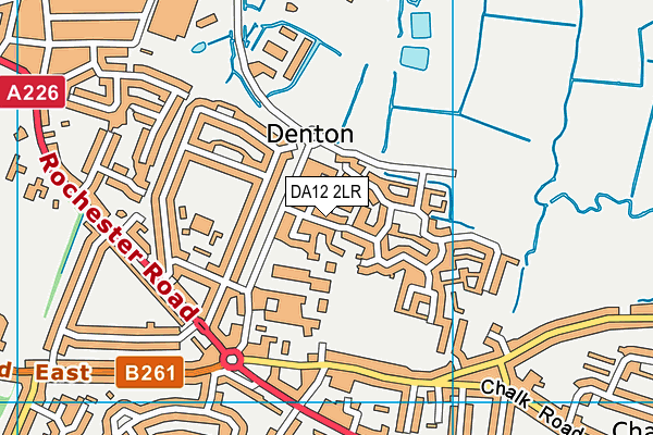 DA12 2LR map - OS VectorMap District (Ordnance Survey)